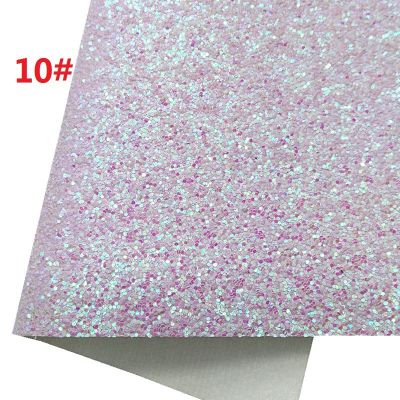 Iridescent Chunky Glitter Leather Fabric Meter