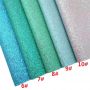 Iridescent Chunky Glitter Leather Fabric Meter