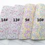 Flowers Glitter Leather Sheets