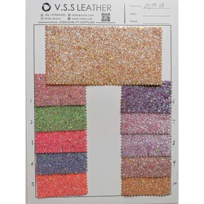 Sparkle Glitter Faux Leather Fabric Yard