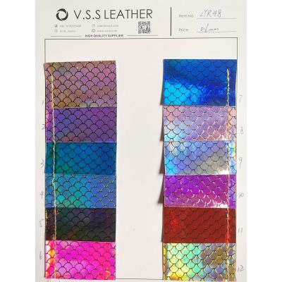 Mermaid Scale Faux Leather Roll