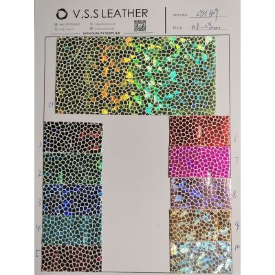 Honeycomb Iridescent Faux Leather Fabric