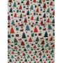 Christmas Tree Printed Faux Leather Fabric