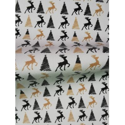 Christmas Pattern Leather Fabric 