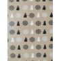 Snowflakes Christmas Craft Leather Fabric
