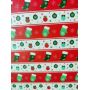 Christmas Pattern Faux Leather Fabric Vinyl