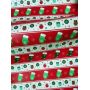 Christmas Pattern Faux Leather Fabric Vinyl