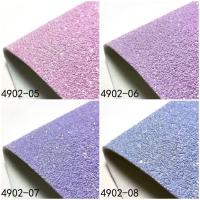 Solid Color High Quality Chunky Glitter Leather