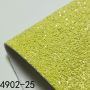 Yellow Color Soft Felt Back Chunky Glitter Leather