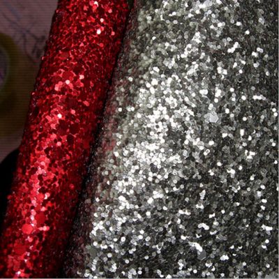 Big Glitter Leather Fabric 