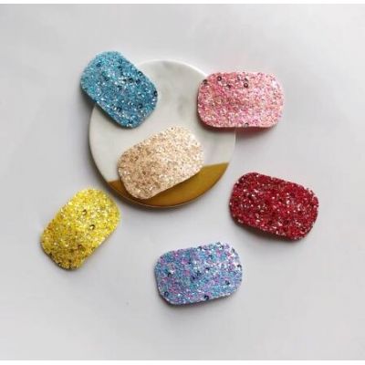 Many usage glitter leather and faux leather