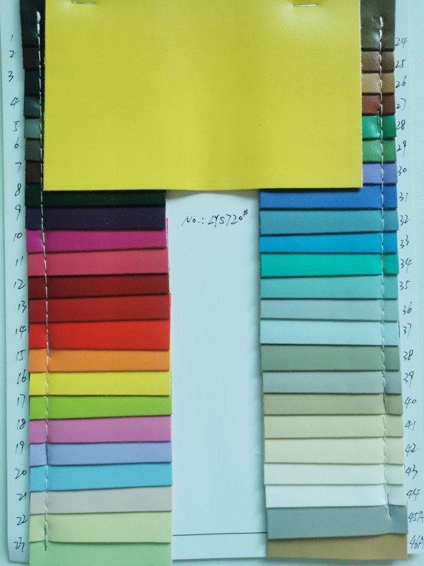 Smooth Faux Leather Fabric With Solid Colors