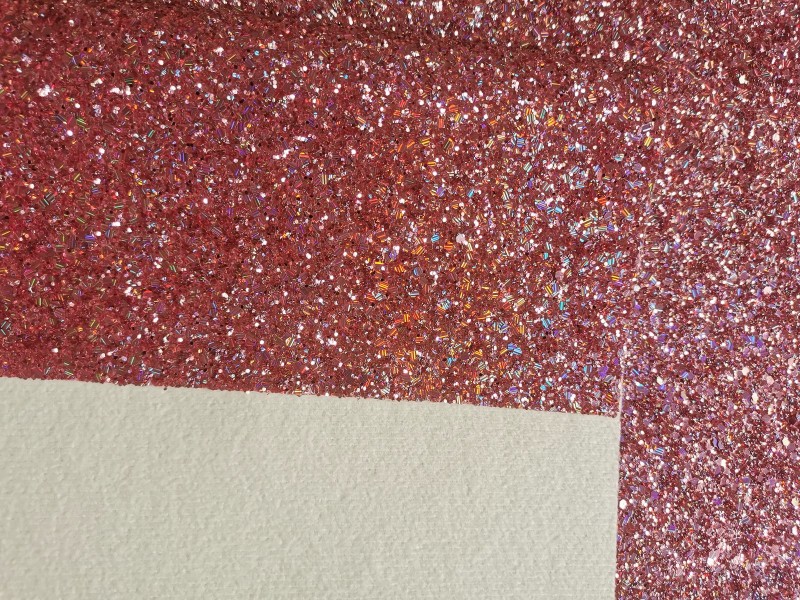 Holographic Ultra Chunky Glitter Leather Felt Backed