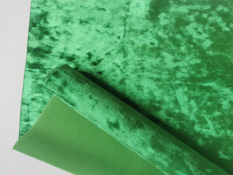 Green Velvet Fabric For Crafts Hairbows DIY Projects