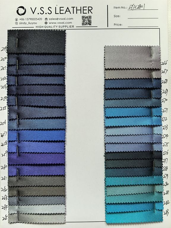 Blue Satin Fabric With Felt Backing For Bags Crafts