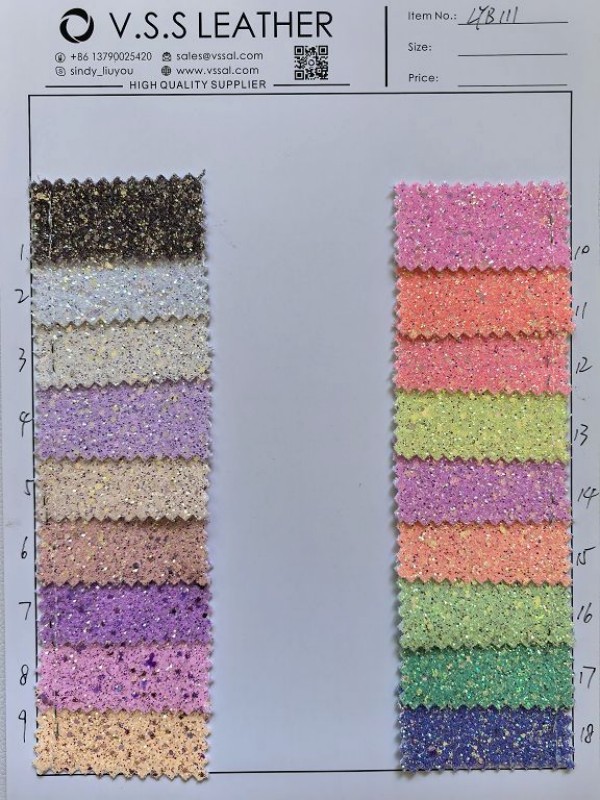 Wholesale Glitter Leather Rolls