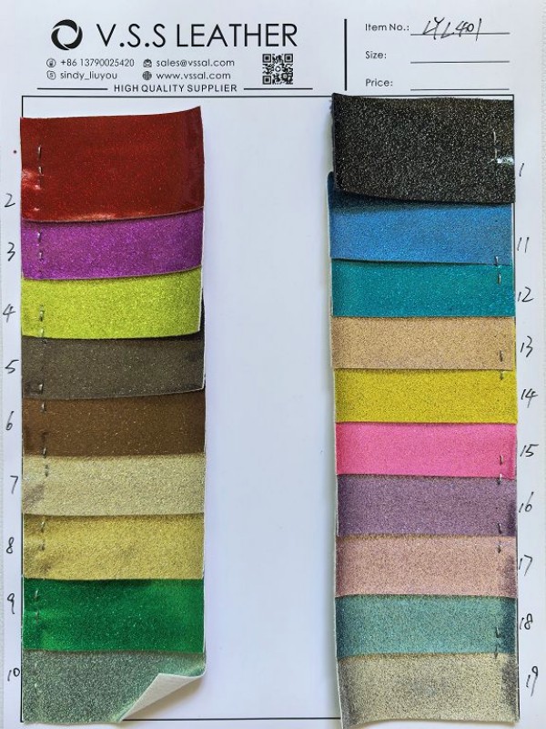 Wholesale Glitter PU Faux Leather Sheets