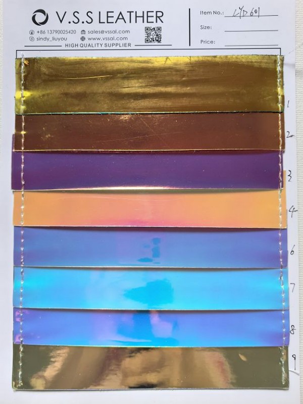 Shiny Hologram Leather For Bags Bows Crafts