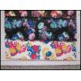 Flower Printed Leather Fabric