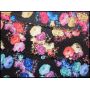 Flower Printed Leather Fabric