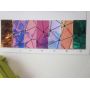 Geometrical Holographic Leather Fabric