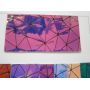 Geometrical Holographic Leather Fabric