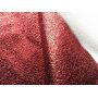 Red Druzy Leather Fabric