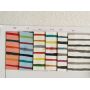 Colorful Mini Stripes Leather 