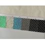 Small Dots Patterned Glow In Dark Fine Glitter Leather
