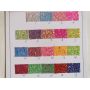 Fluorescent Chunky Glitter Leather Fabric