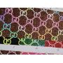 Patterned Fine Glitter Leather
