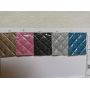 Thick Smooth Plaid Glitter Leather