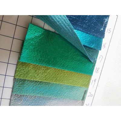 Same Color Backing Metallic Leather Fabric
