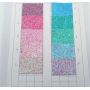 Iridescent Chunky Glitter Leather Fabric Meter
