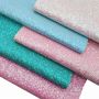 Iridescent Chunky Glitter Leather Fabric Meter