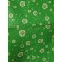 White Green Snowflakes Pattern Christmas Leather