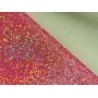 Felt Backing Iridescent Chunky Glitter Leather Fabric