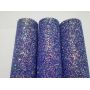 Stunning Purple Ultra Chunky Glitter Leather