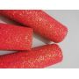 Red Ultra Chunky Glitter Leather With Felt Backing 