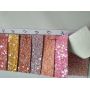 Ultra Chunky Solid Color Felt Backing Glitter Leather