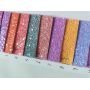 Ultra Chunky Solid Color Felt Backing Glitter Leather