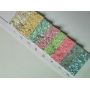 Rhinestone Chunky Glitter Leather Felt Backing