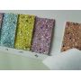 Elastic Backing Colorful Sequin Glitter Leather Fabric