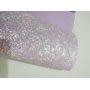 Purple Premium Chunky Glitter Leather Fabric