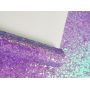 Purple Chunky Glitter Leather With Felt Back