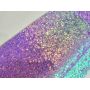 Purple Chunky Glitter Leather With Felt Back