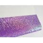 Purple Chunky Glitter Leather With Felt Back