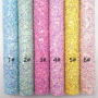 Mixed Colors Chunky Glitter Leather 30*134CM Mini Roll