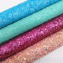 30*134CM Chunky Glitter Leather Vinyl For Bows
