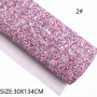Sequin mixed chunky glitter leather felt backed  